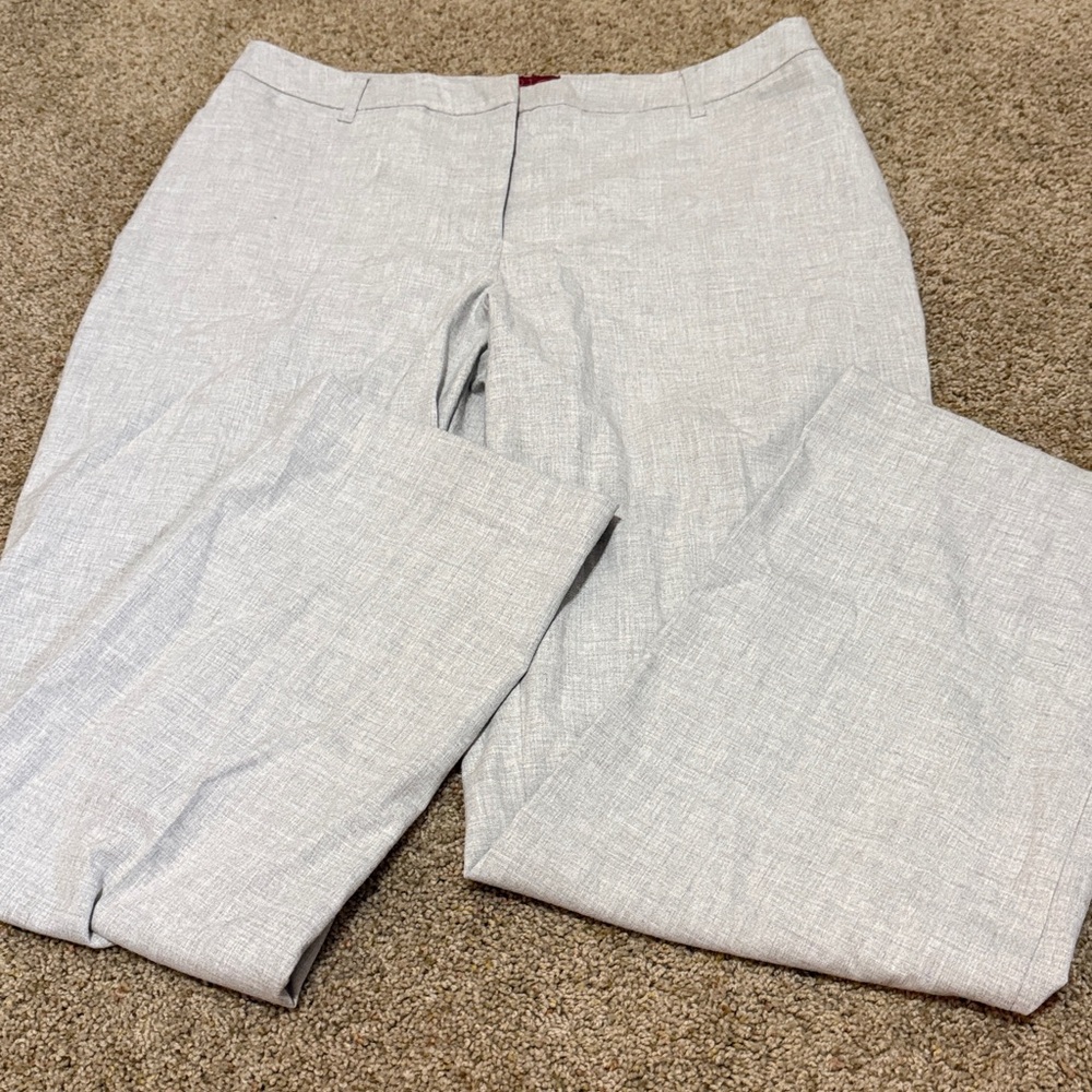 212 collection heather gray (grey) dress career pant size 12 average
